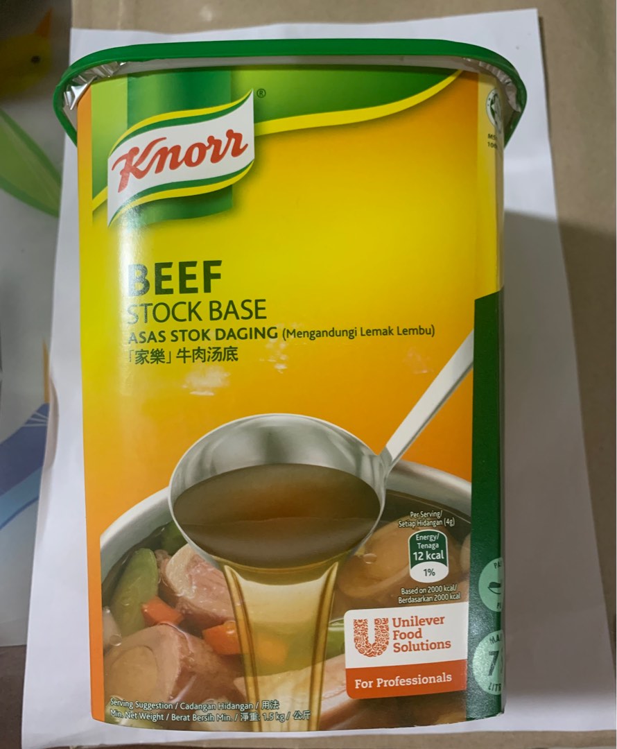 KNORR beef stock base 1.5 kg, Food & Drinks, Spice & Seasoning on Carousell