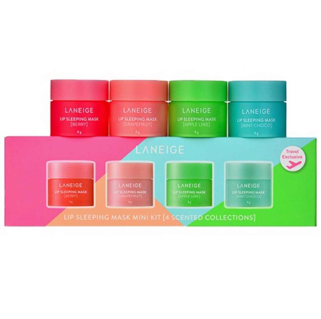 [LANEIGE] Lip Sleeping Mask Mini Kit [4 Scented Collections], Beauty