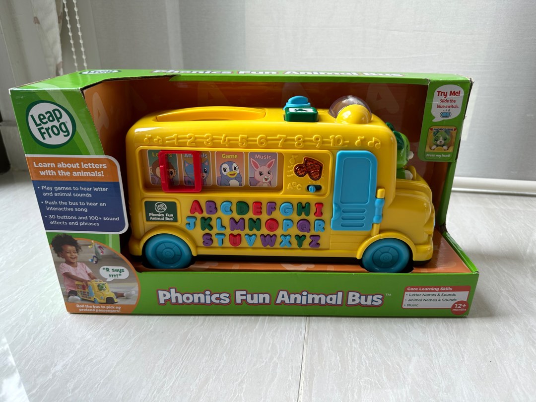 Leap Frog Phonics Fun Animal Bus, Hobbies & Toys, Toys & Games on Carousell