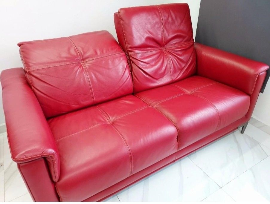 Leather Sofa Lucano Italian leather sofa Star living sofa, Furniture & Home Living, Furniture