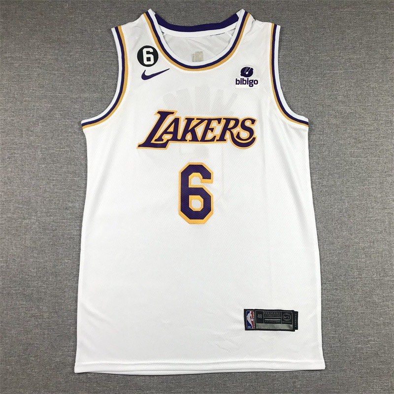 Nike Authentic Lakers Lebron James 2022-23 Icon Jersey W/BIBIGO Patch - 48  (L)