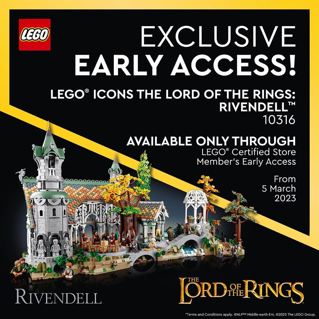 LEGO 10316 LORD OF THE RINGS - Rivendell - 6167 pcs, Hobbies & Toys ...
