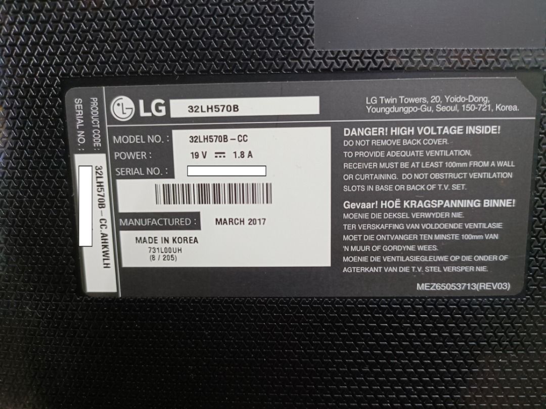LG 32" LED smart TV 32LH570B, 家庭電器, 電視 & 其他娛樂, 電視 Carousell