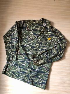 Kemeja Tangan Panjang Camo Tiger (Size S)