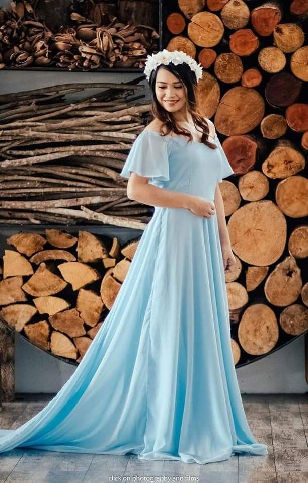 Long trail new arrivals prenup dress