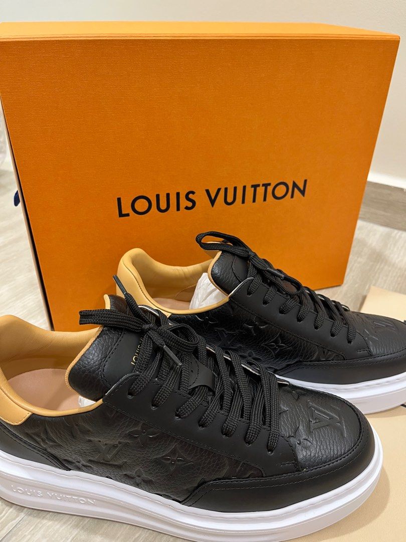Louis Vuitton White/Brown Leather Beverly Hills Sneakers Size 41 Louis  Vuitton
