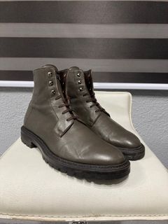 Louis Vuitton - Combat Damier Leather Men Clash Ankle Boots 10