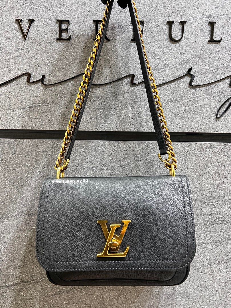 Chanel Handbags Outlet Website Store - The Lockme Chain PM handbag is made  from grained calf leather. Its sleek lines are signed with the iconic LV  turn lock, reimagined in a stylish