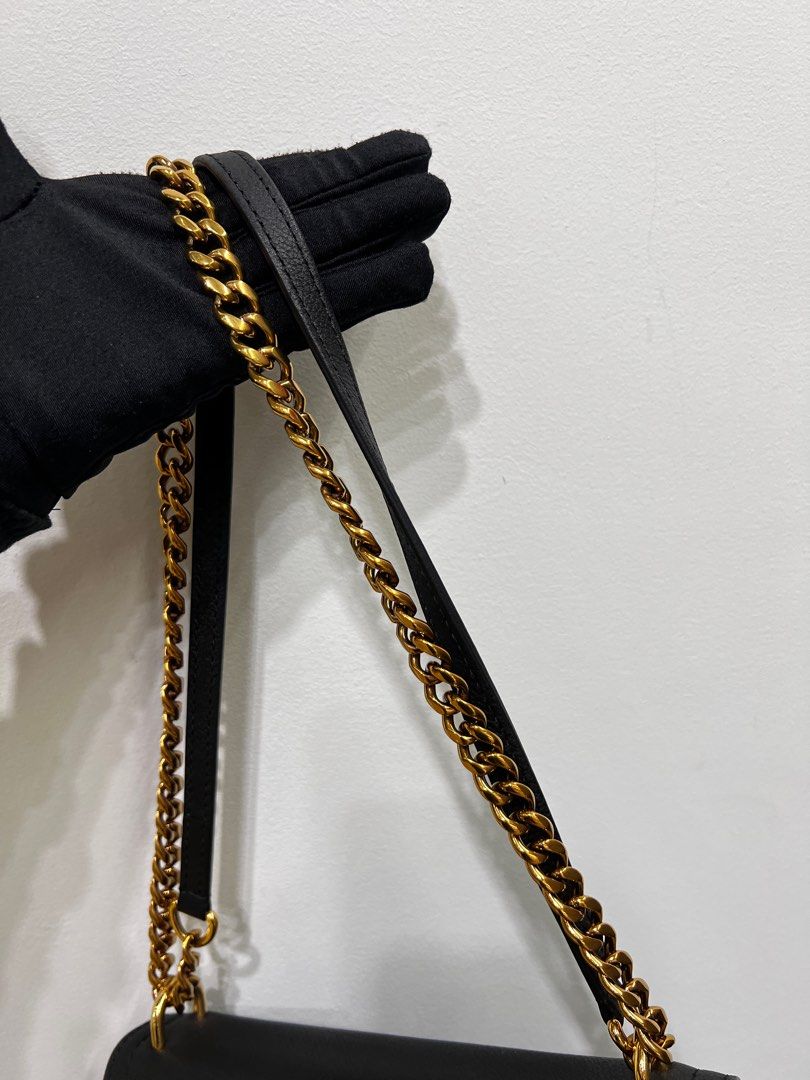 Louis Vuitton Lockme Chain PM Bag Black Calfskin Antique GHW, Luxury, Bags  & Wallets on Carousell