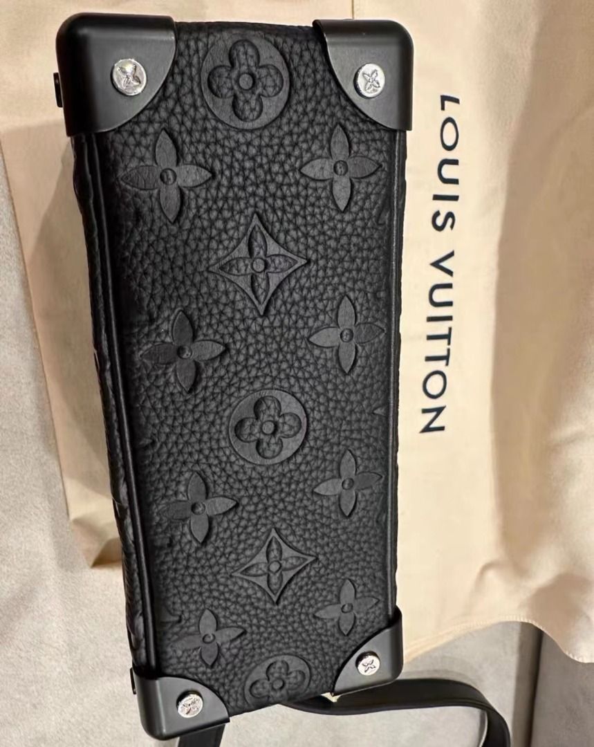 Louis Vuitton soft trunk老花壓紋黑盒子, 名牌, 手袋及銀包- Carousell