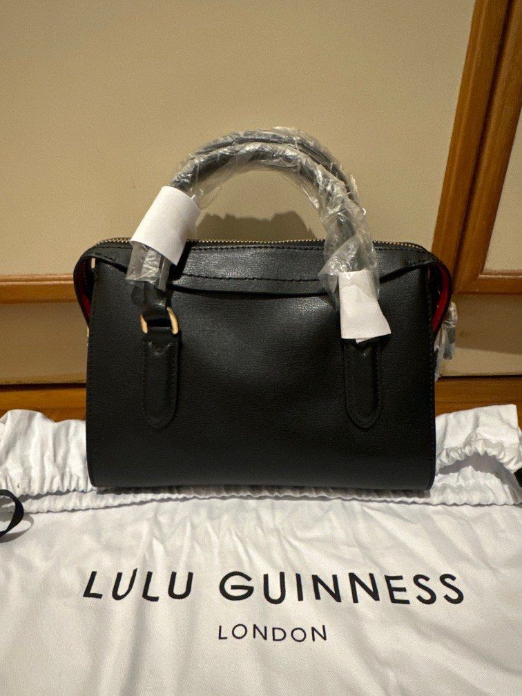 LULU by Lulu Guinness White Pink Black London Print Hand Bag Purse Tote |  eBay
