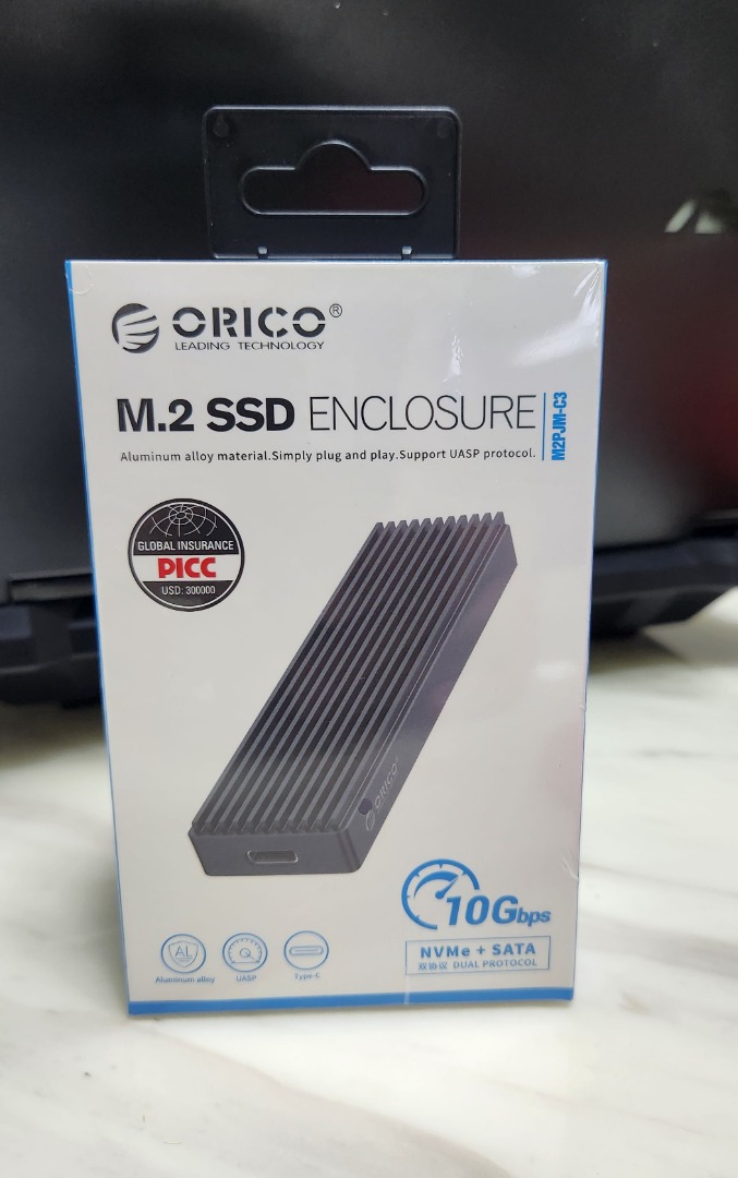 M.2 SSD ENCLOSURE CASE NVME ORICO - 10 Gbps, Computers & Tech, Parts ...