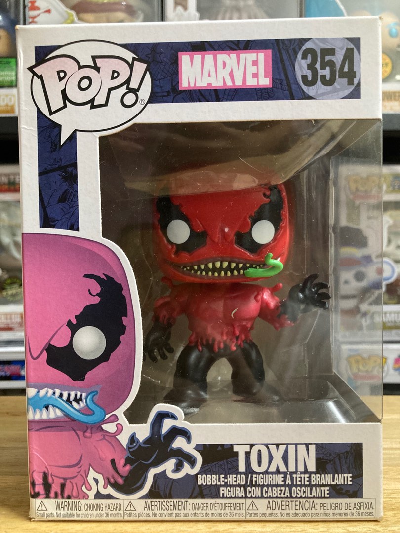 Marvel Symbiote Toxin Funko Pop, Hobbies & Toys, Toys & Games on Carousell