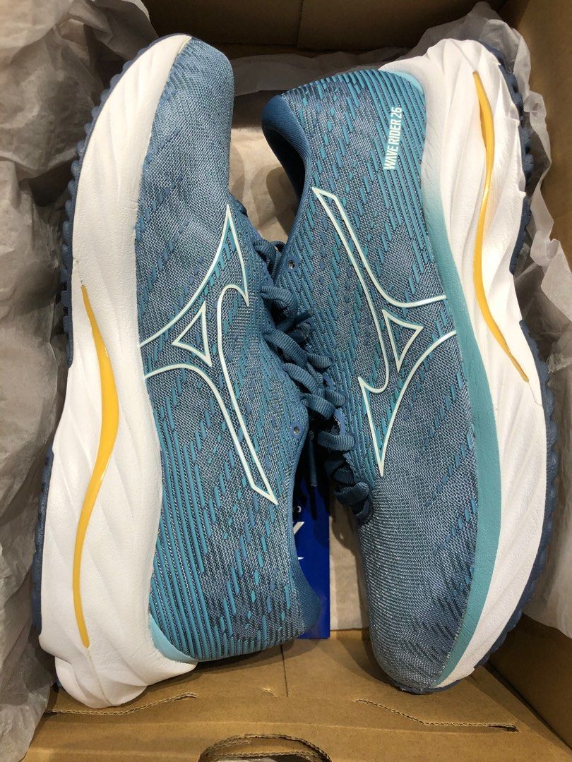 Mizuno Women Wave Rider 26 Blue 女裝路跑鞋跑步鞋, 女裝, 鞋, 波鞋