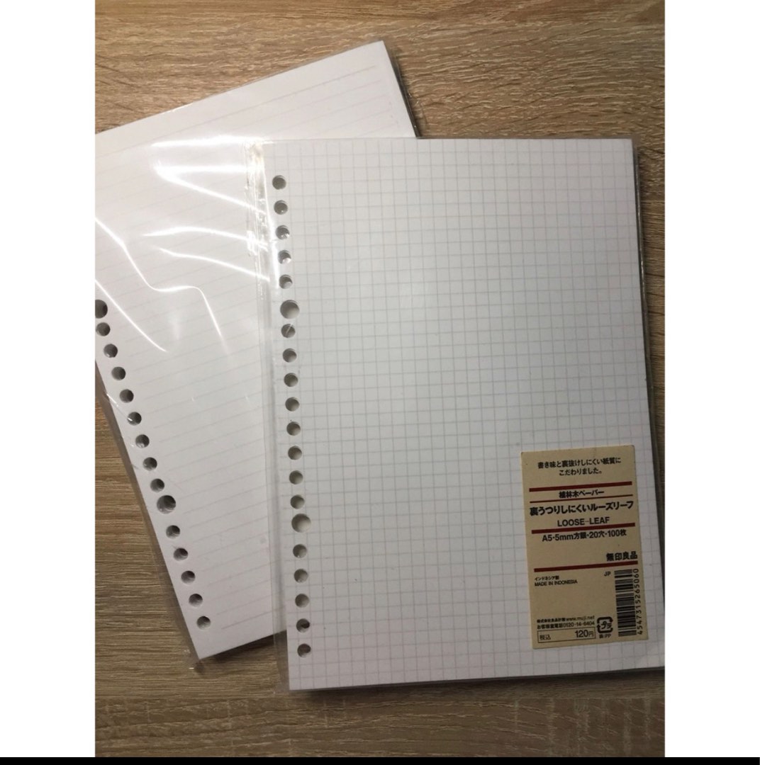 MUJI Binder Loose Leaf (A4 GRID) on Carousell