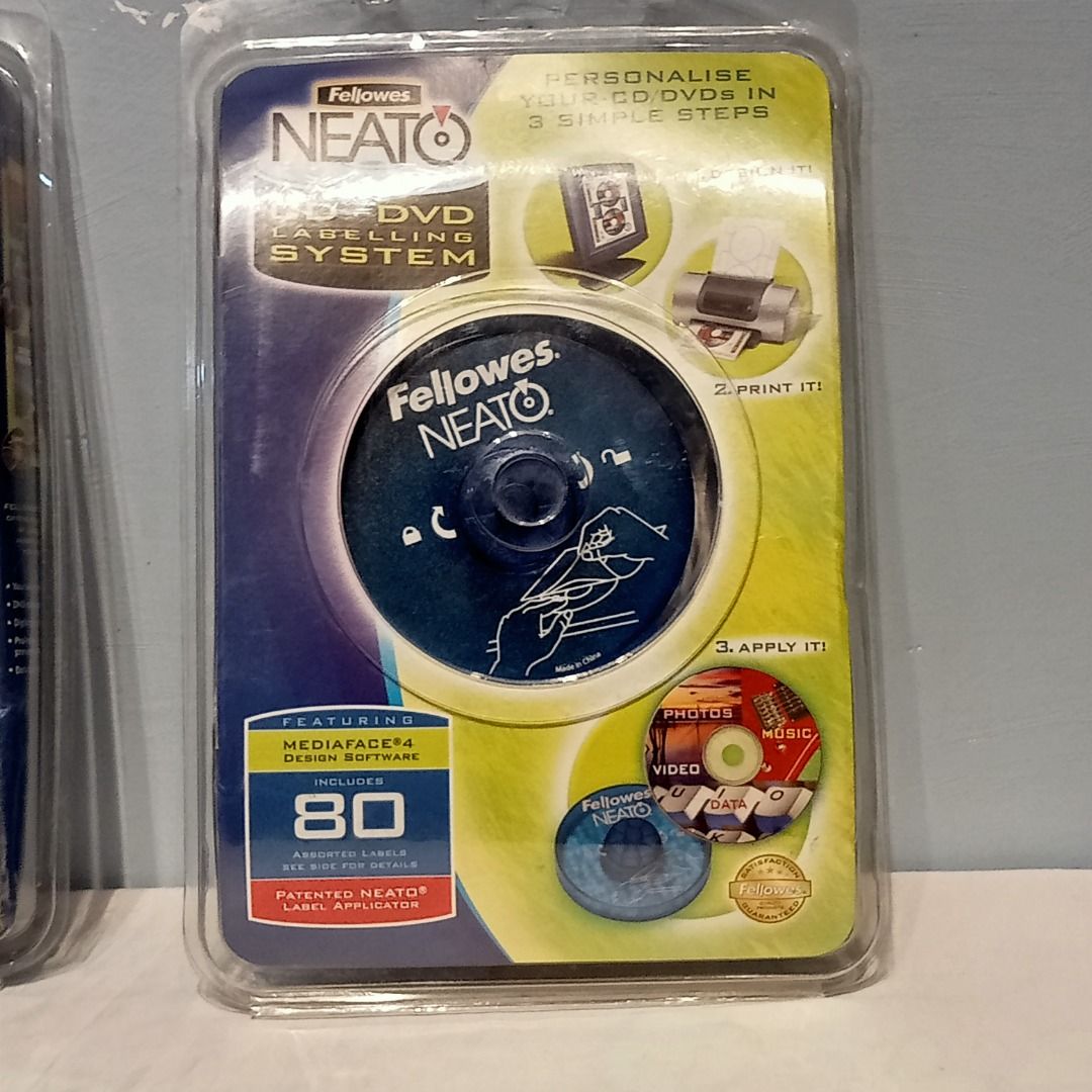 NEATO fellowes CD/DVD labelling system @ 395 each, Hobbies ...