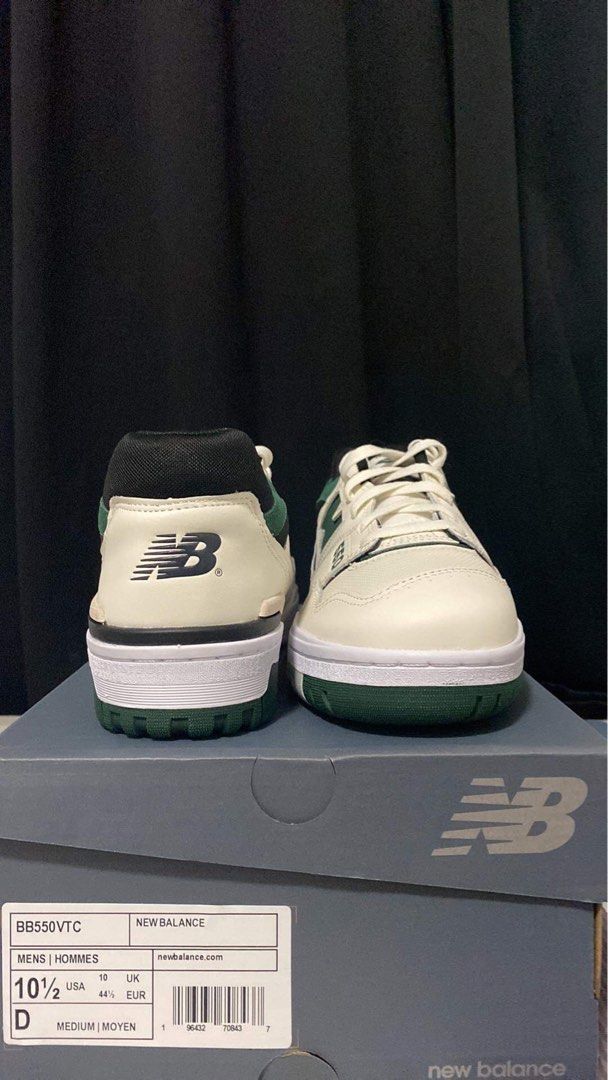 New Balance 550 Sea Salt Pine Green, Men's Fashion, Footwear, Sneakers