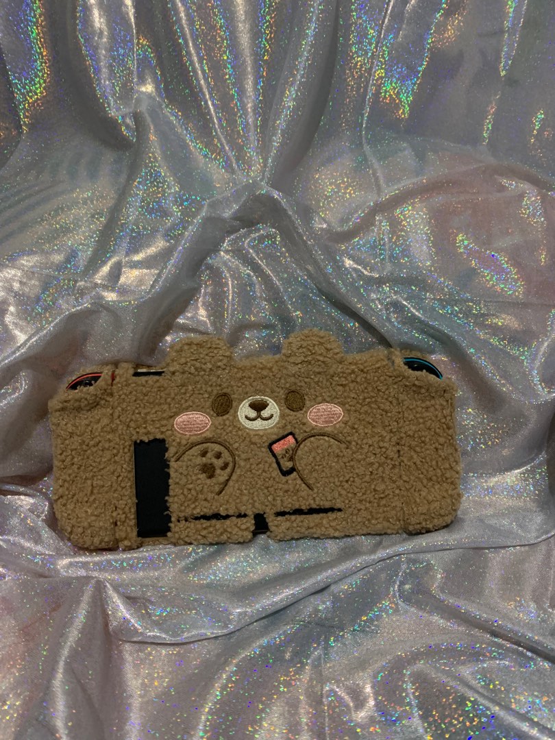 Nintendo Switch V1 - Fluffy Bear Case on Carousell