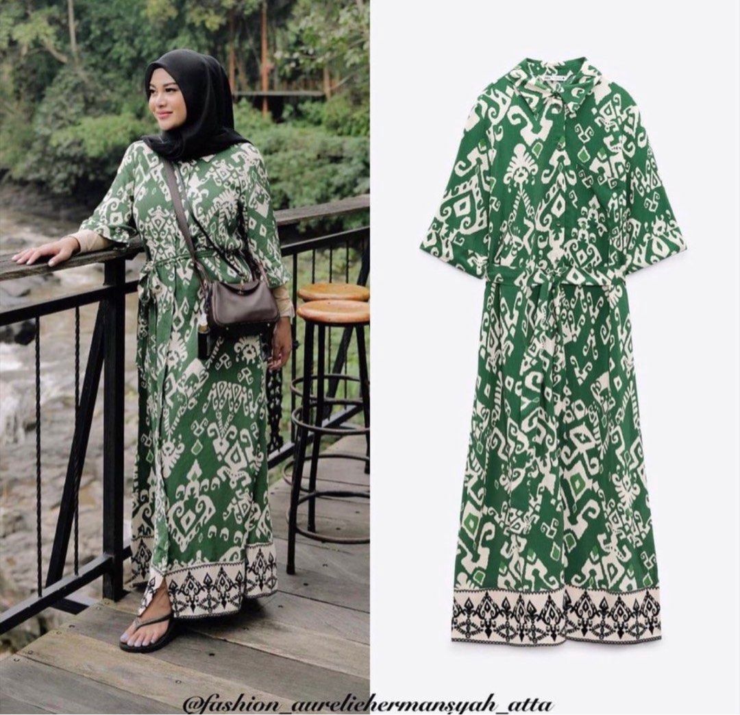 NWT ZARA AUREL DRESS Fesyen Wanita Pakaian Wanita Gaun Rok di