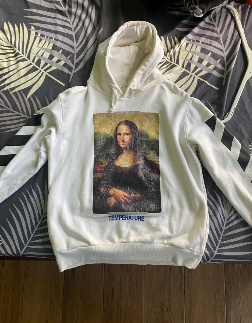 Off white hoodie mona lisa white outlet