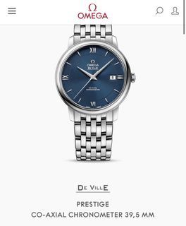 Omega de Ville newprest 39.5 st/st blue