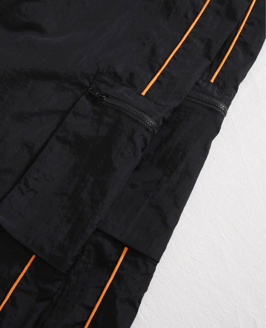 ONE SHOULDER TOP WITH BLACK CARGO PANTS (Category: Sets or Coordinates) located in Paranaque City. Submitted by only.cece (Listing ID 1227823393, Image 2). Description: ✅ Orange one shoulder top & Cargo pants ✅ ORIGINALLY Php 1,114 on Shein. Good price na po ito for both! :) ✅ USED ONLY ONCE in Dubai ✅ NO DAMAGES, NO FLAWS ✅ CARGO PANTS - Garterized ☑️ Size LARGE (both top and cargo pants) ⭕️ RFS : Not my style anymore ⭕️MOP : BPI TRANSFER/GCASH.