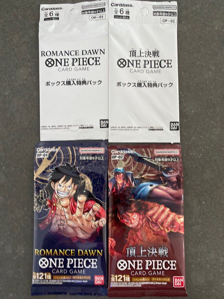 OP 1 & OP2 filtered packs, Hobbies & Toys, Toys & Games on Carousell