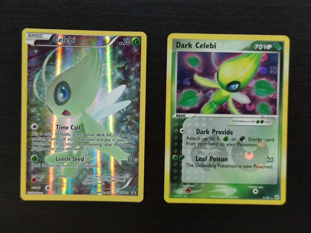 Pokemon Dark Celebi Reverse Holo, Hobbies & Toys, Toys & Games on Carousell