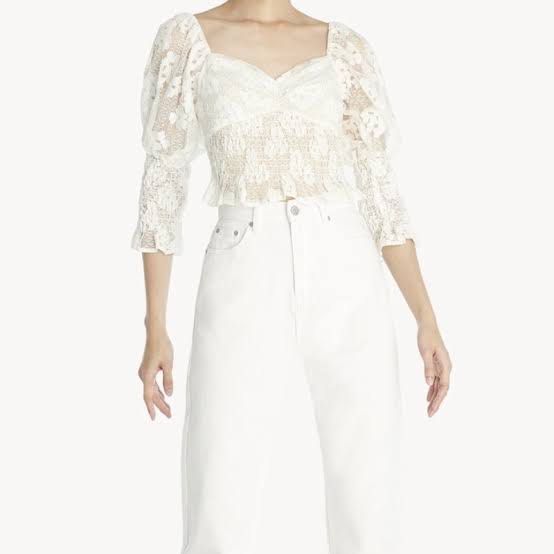 Pomelo White Lace Top (Category: Blouses) located in Taguig. Submitted by apaba (Listing ID 1223659987, Image 3). Description: .