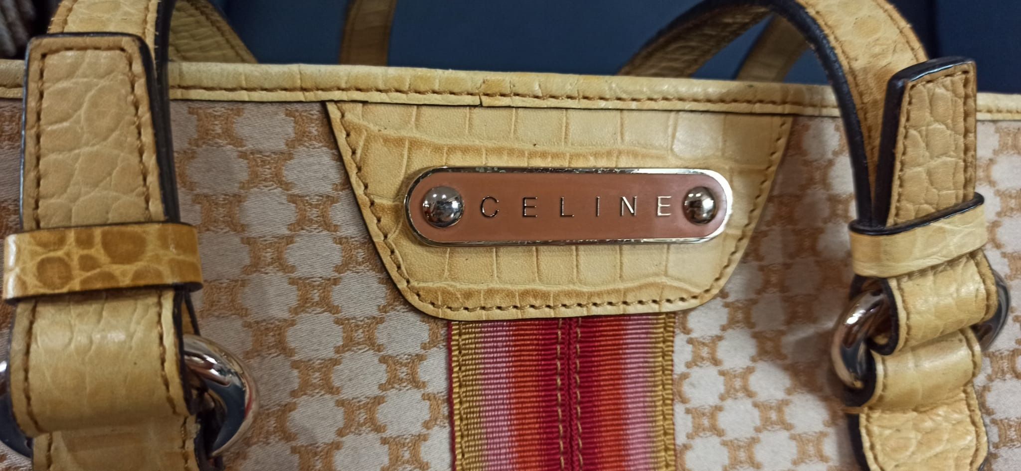 Pre loved CELINE Yellow CarryAll Tote