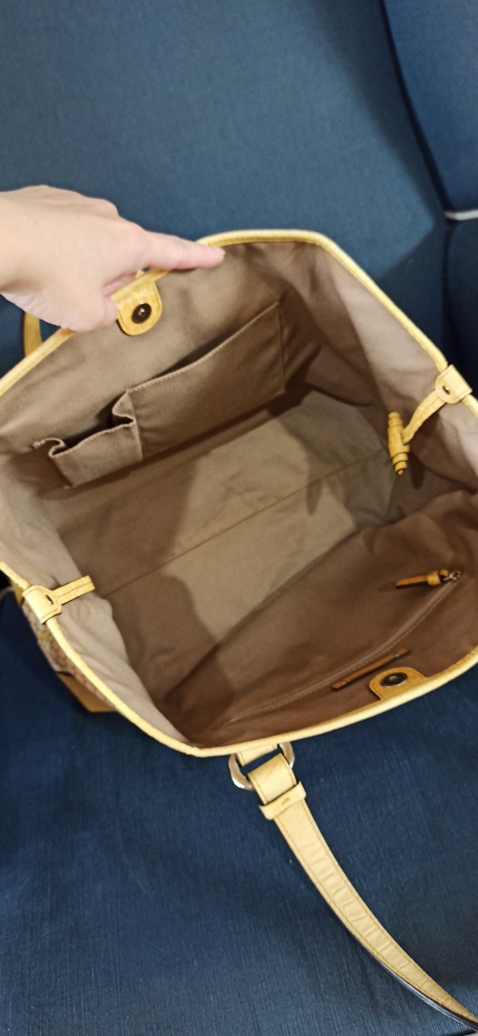 Pre loved CELINE Yellow CarryAll Tote