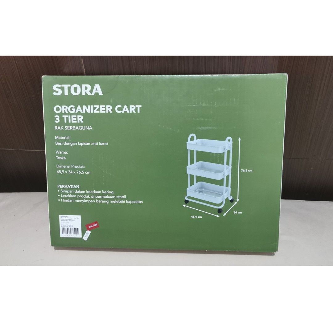 Rak Besi IKEA Stora Organizer Cart 3 tier on Carousell
