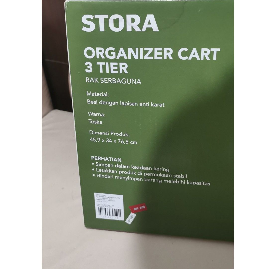 Rak Besi IKEA Stora Organizer Cart 3 tier on Carousell