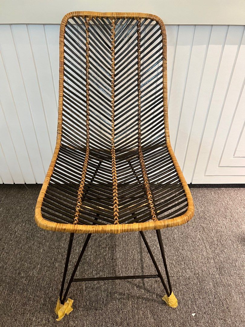 Rattan Chairs (metal legs) on Carousell