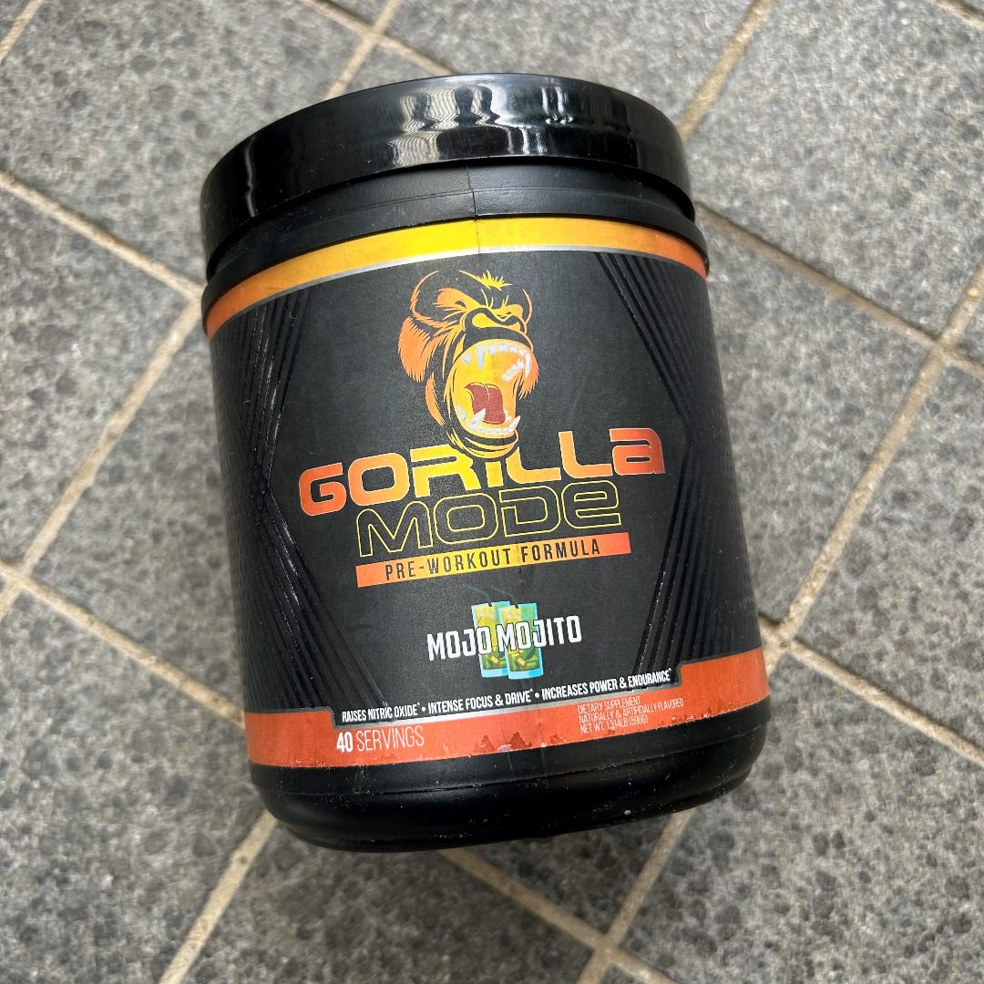 (READY STOCK) Gorilla Mode Pre Workout, Health & Nutrition, Health