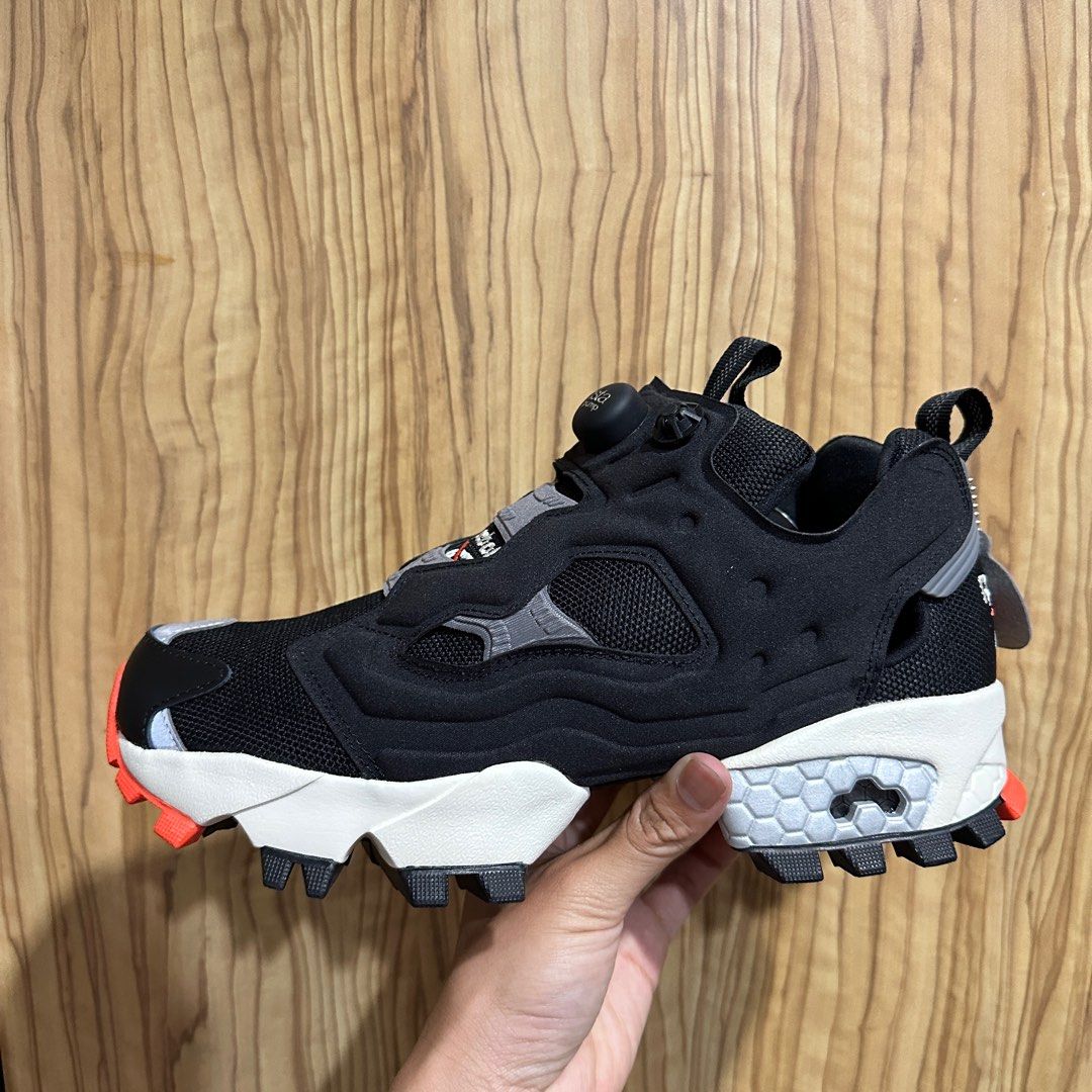 🔥全新正品限定款🔥REEBOK INSTAPUMP FURY TRAIL 黑灰橘復古越野男款 FW6017