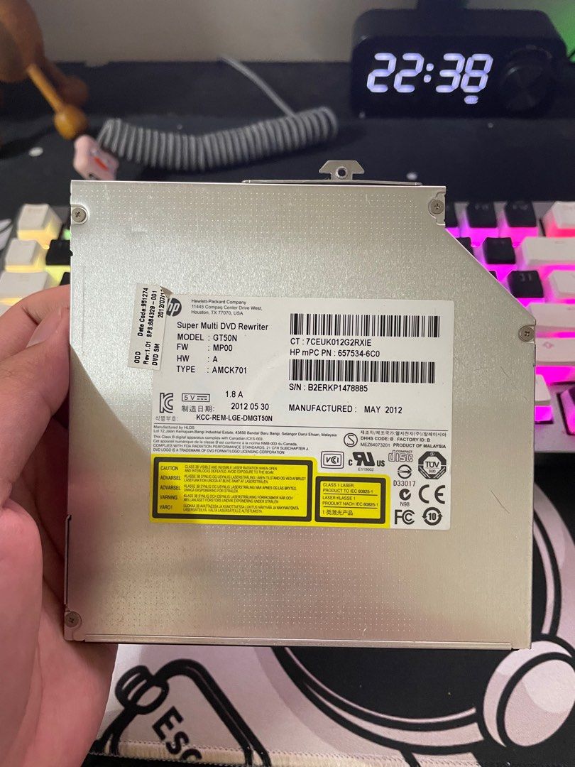 Super Multi DVD Writer 12.7mm for laptop, Computers & Tech, Parts