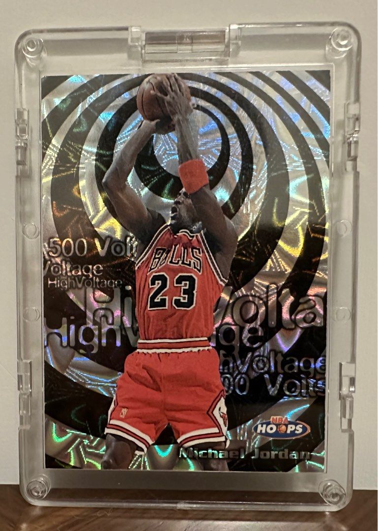 Top Rare - MICHAEL JORDAN 1997/98 HOOPS HIGH VOLTAGE 500 VOLTS #50 