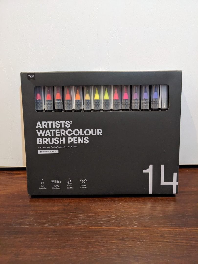 Typo watercolour pens