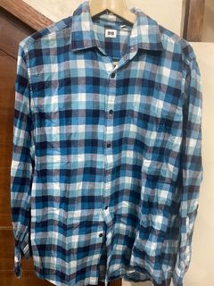 Uniqlo Plaid Cotton Longsleeves (fixed priced)