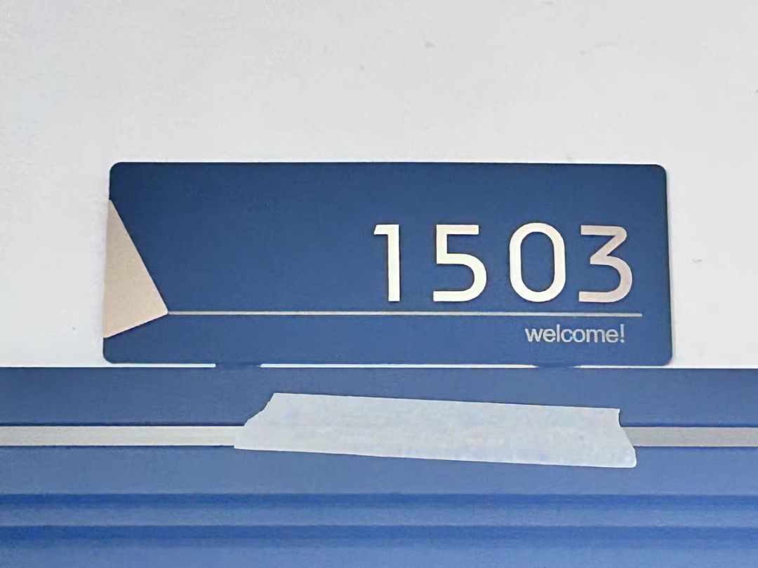 Customised Unit Sign Customised door sign/unit number signage ...