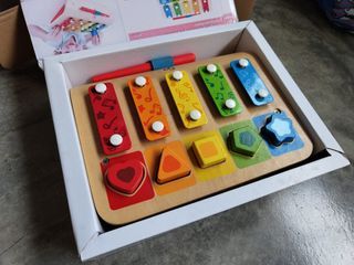 Used Hape baby xylophone & shape sorter