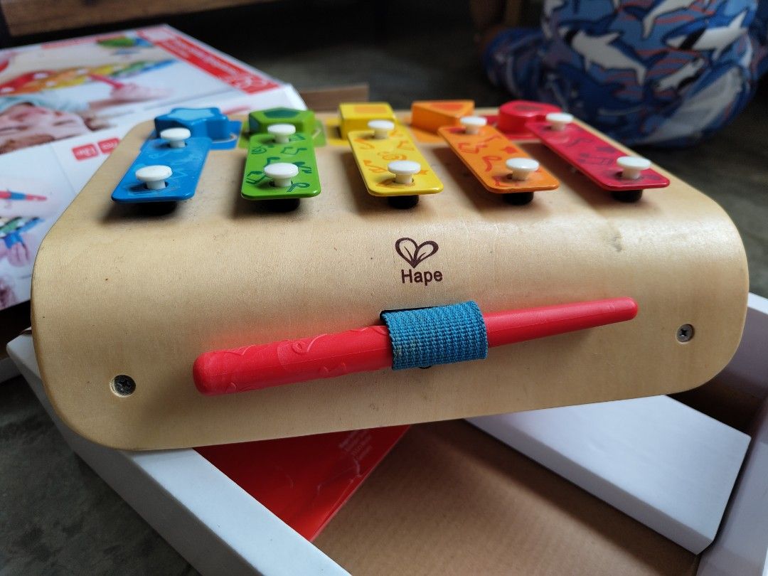 Used Hape baby xylophone & shape sorter, Babies & Kids, Infant Playtime