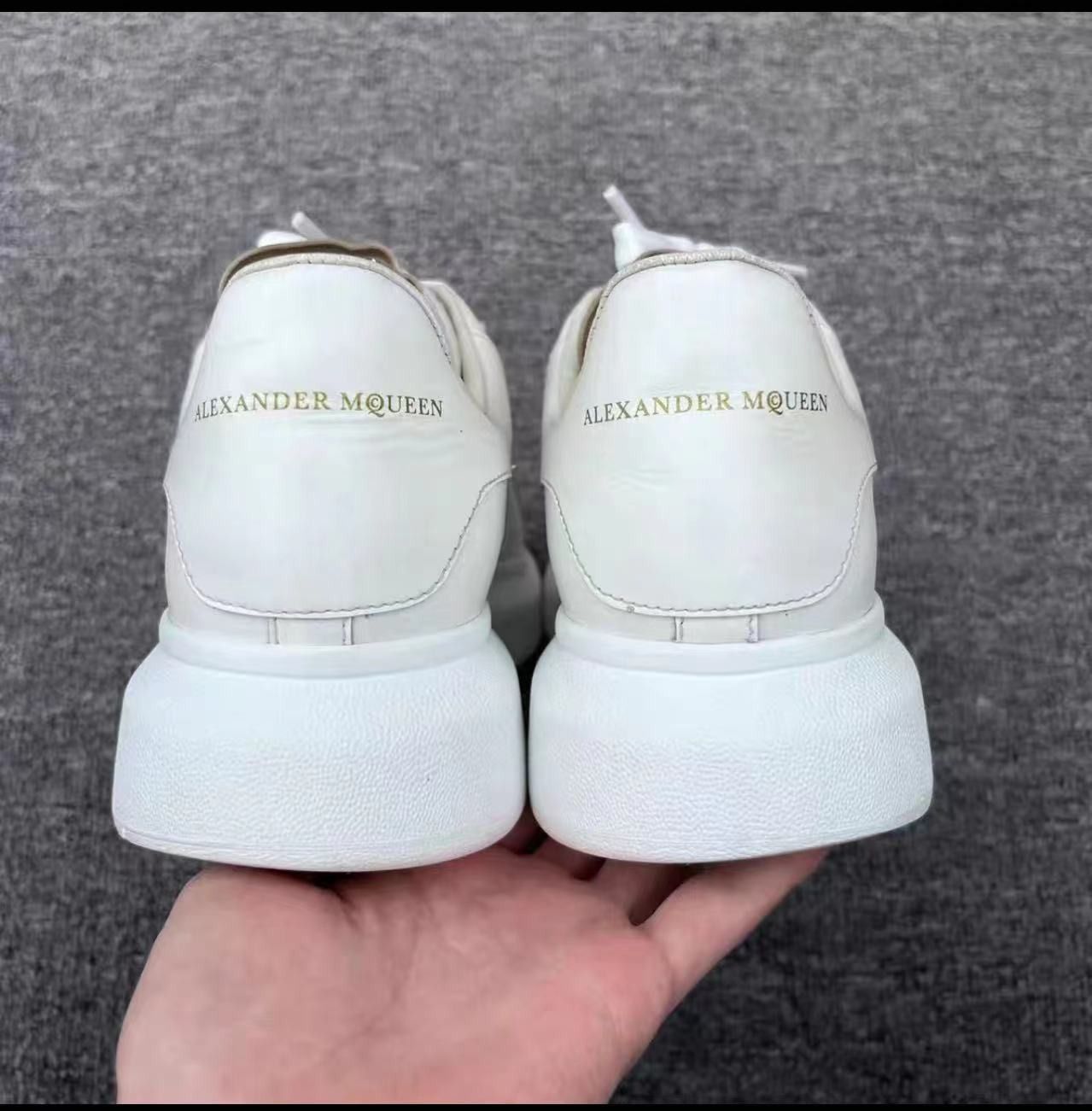 Alexander mcqueen white new arrivals gold