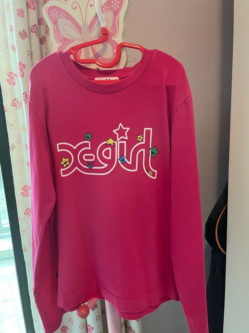 used] X-girl stage long sleeves tee (size 140), 兒童＆孕婦用品