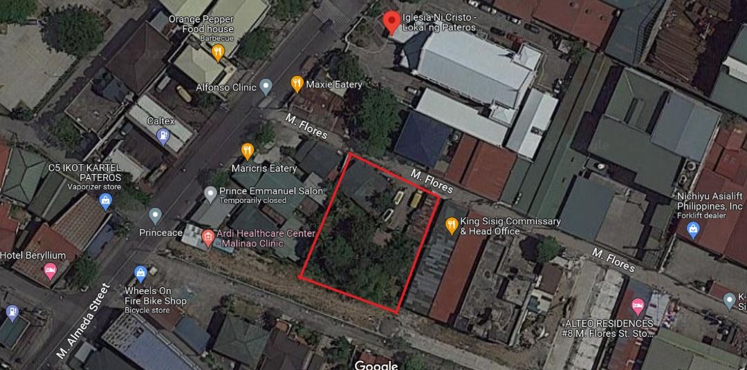 Vacant Lot for Sale along M. Flores St. Brgy. Sto. Rosario, Pateros
