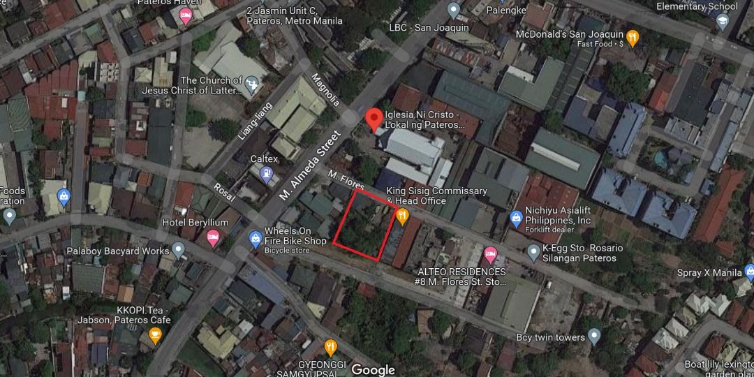 Vacant Lot for Sale along M. Flores St. Brgy. Sto. Rosario, Pateros