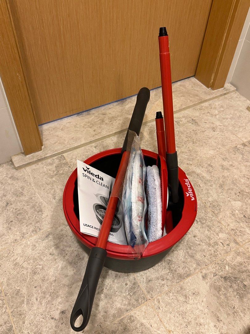 Vileda Spin And Clean Mop w Bucket