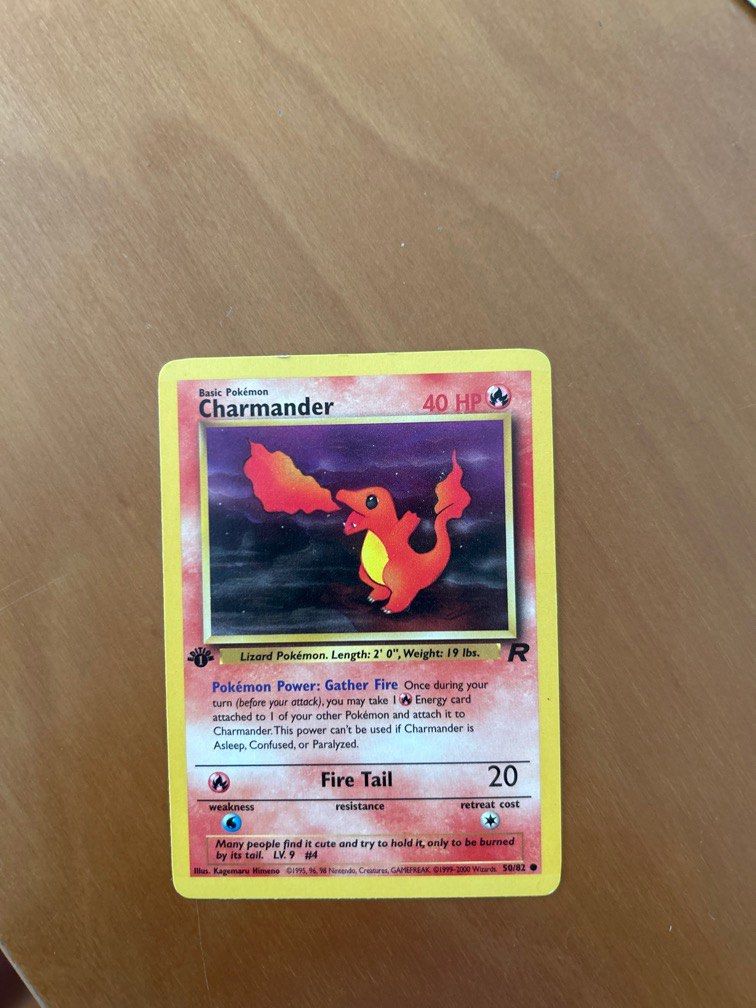 Vintage charmander Pokmon card, Hobbies & Toys, Toys & Games on Carousell