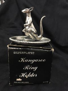 Vintage Silver Plated Kangaroo Ring Holder